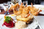     Photo:  - page 70 | Carlos Aboyo     Caption: The coconut shrimp at Los Barriles     are definite eye-catchers.