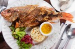 Red Snapper – Whole deep fried. 