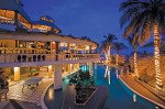 The Marbella en la Playa pool is enchanting by night. Relax here after an alfresco massage.