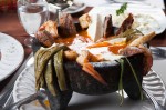 "Molcajete" Mix –  Chicken, beef & shrimp.