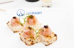 Nick-San’s Sushi Cake – small bites are a hit.