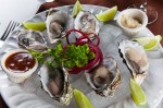 Pacific Oysters on Half Shell –  Pacific oysters on half shell.