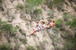 Wild Canyon's Tortuga zip line has you soaring above the verdant canyon floor.